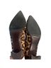 Stuart Weitzman 100% Calf Hair Leopard Print Brown Black Heels Size 8 1/2 - photo 2