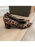 Stuart Weitzman 100% Calf Hair Leopard Print Brown Black Heels Size 8 1/2 - photo 7