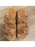 Alexandre Birman 100% Leather Brown Tan Sandals Size 7 1/2 - photo 3