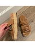 Alexandre Birman 100% Leather Brown Tan Sandals Size 7 1/2 - photo 5