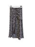 Veronica Beard Floral Blue Green Silk Skirt Size 2 - photo 2