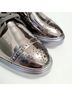 Stuart Weitzman Solid Silver Gray Flats Size 6 - photo 7