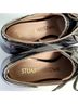 Stuart Weitzman Solid Silver Gray Flats Size 6 - photo 8