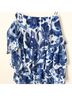 Caroline Constas 100% Polyester 100% Polyester Floral Blue White Casual Dress Size S - photo 6