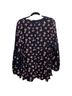 Lane Bryant Print Blue Pink Long Sleeve Blouse Size 14 - photo 2