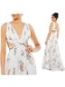 Mac Duggal Floral White Cocktail Dress Size 0 - photo 1