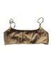 Triangl Gold Swimsuit Top Size L - photo 1