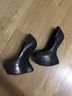 Giuseppe Zanotti 100% Suede Print Silver Heels Size 7 1/2 - photo 4