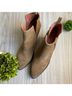 Jeffrey Campbell 100% Suede Snake Print Tan Ankle Boots Size 8 - photo 4