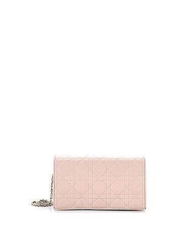 Christian Dior Lady Dior Chain Pouch Cannage Quilt Lambskin (view 1)