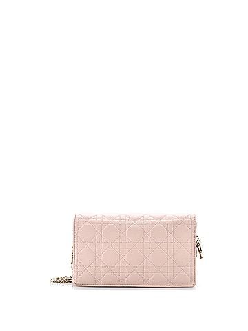 Christian Dior Lady Dior Chain Pouch Cannage Quilt Lambskin (view 2)