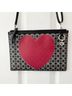 Brighton 100% Other Jacquard Black Red Crossbody Bag One size - photo 3