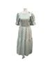 Tuckernuck Graphic Checkered-gingham Green White Casual Dress Size M - photo 1