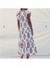Saylor Floral White Cocktail Dress Size XS - photo 5