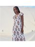 Saylor Floral White Cocktail Dress Size XS - photo 4