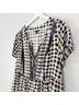 Torrid 100% Rayon Plaid Black White Yellow Casual Dress Size 2X - photo 4