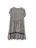 Torrid 100% Rayon Plaid Black White Yellow Casual Dress Size 2X - photo 2