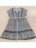 Torrid 100% Rayon Plaid Black White Yellow Casual Dress Size 2X - photo 8