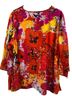 MULTIPLES 100% Polyester 100% Polyester Print Multi Color Blouse Size 1X - photo 2