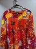 MULTIPLES 100% Polyester 100% Polyester Print Multi Color Blouse Size 1X - photo 4