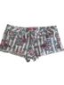 Bongo Floral Stripes Multi Color Denim Shorts Size 13 - photo 1