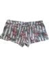 Bongo Floral Stripes Multi Color Denim Shorts Size 13 - photo 2