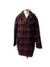 Coach Plaid Red Black Coat Size M - photo 3