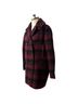 Coach Plaid Red Black Coat Size M - photo 5