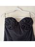 Bardot 100% Polyester Floral Solid Black Cocktail Dress Size 12 - photo 5