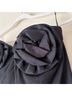 Bardot 100% Polyester Floral Solid Black Cocktail Dress Size 12 - photo 6