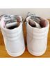 P448 100% Leather Solid White Pink Sneakers Size 7 - photo 6