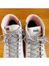 P448 100% Leather Solid White Pink Sneakers Size 7 - photo 3