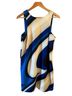 Milly 90% Polyester 10% Elastane 100% Polyester Print Blue White Black Cocktail Dress Size 8 - photo 4