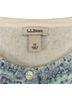 L.L.Bean 100% Supima Cotton Paisley Blue Purple Cardigan Size 1X - photo 3
