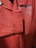 Escada 100% Linen Solid Red Jacket One size - photo 7