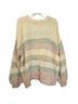 Xirena Stripes Ivory Pink Gray Casual Sweaters Size M - photo 2