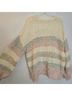 Xirena Stripes Ivory Pink Gray Casual Sweaters Size M - photo 6