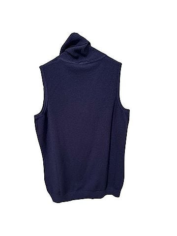 Cashmere Dolcevita Sleeveless T-Shirt (view 2)