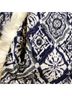 Express 100% Acrylic Aztec Or Tribal Print Blue Pullover Sweater Size L - photo 7