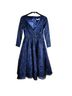 Mac Duggal 100% Polyester Blue Cocktail Dress Size 10 - photo 1