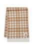 Timberland 100% Acrylic Plaid Brown Ivory Scarf One size - photo 1