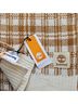 Timberland 100% Acrylic Plaid Brown Ivory Scarf One size - photo 3