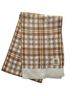 Timberland 100% Acrylic Plaid Brown Ivory Scarf One size - photo 7