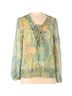 Zara Paisley Yellow Green Long Sleeve Blouse Size L - photo 1