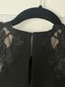BCBGMAXAZRIA Color Block Floral Graphic Solid Black Cocktail Dress Size 2 - photo 5
