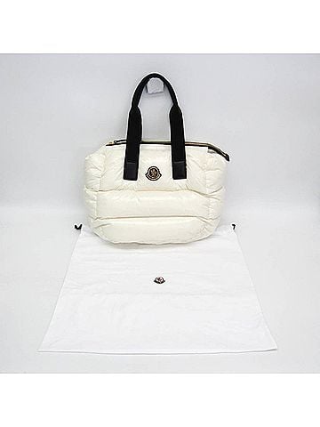 Moncler Moncler CARADOC H209B5D00005 M2176 Women's Nylon Handbag,Tote Bag Black,White (view 2)
