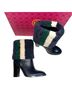 Tory Burch Color Block Blue Green White Boots Size 7 - photo 4
