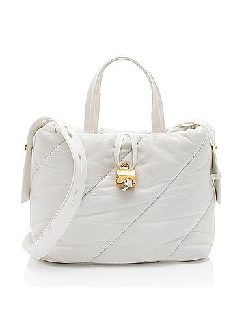 OFF-WHITE Off-White Leather Nailed Zipped Tote (view 1)
