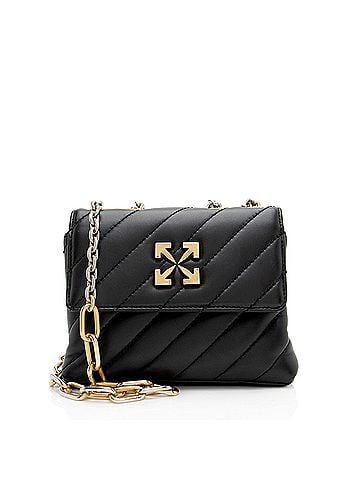 OFF-WHITE Off-White Quilted Leather Jackhammer 19 Chain Shoulder Bag (view 1)