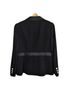 Escada 100% Wool 100% Silk Black Wool Blazer Size 12 - photo 2